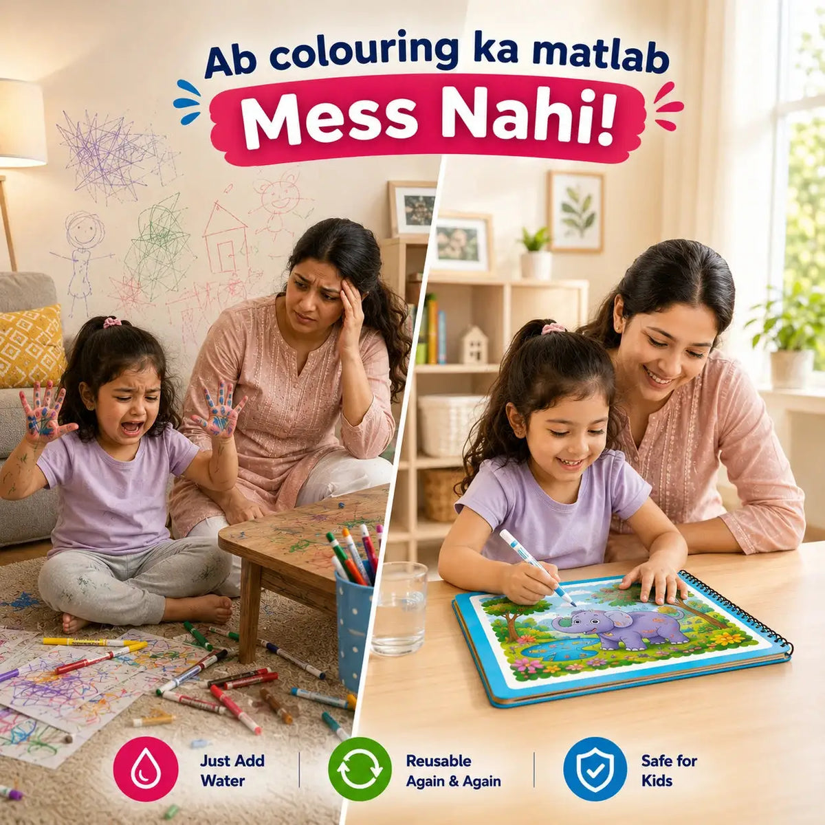 Magic Water Colouring Book